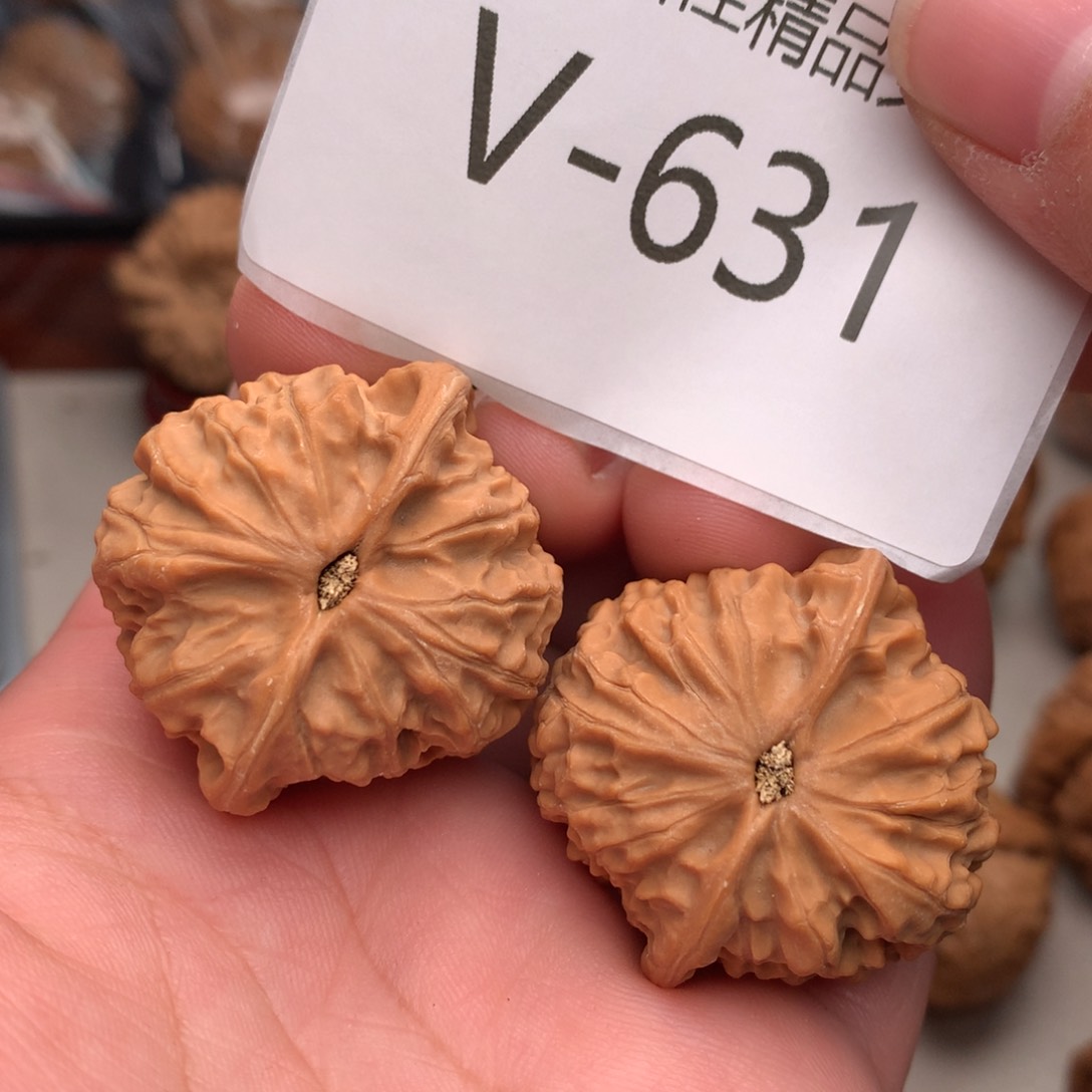 文玩核桃把件36金牛……..