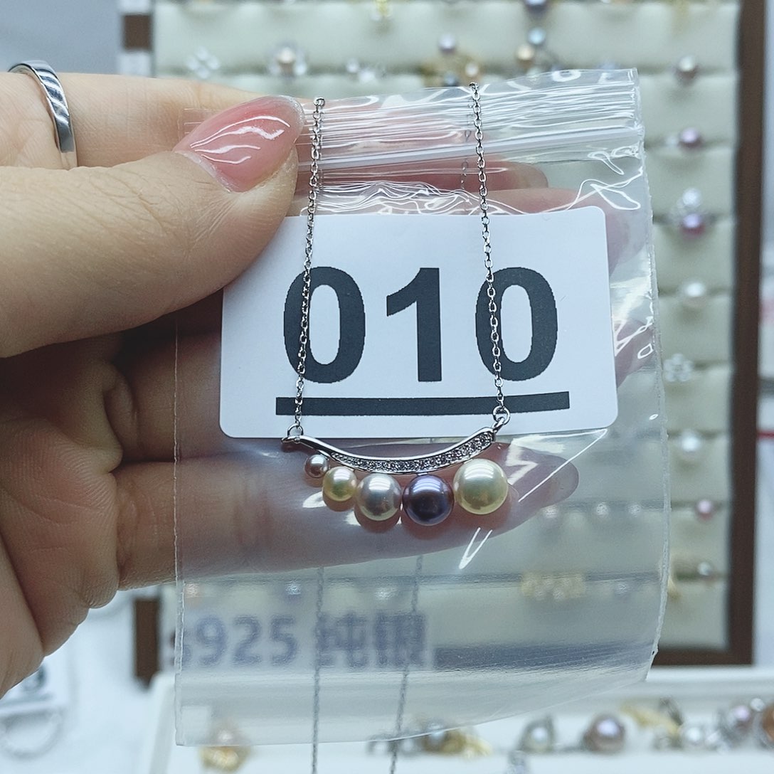 淡水珍珠戒指银S925镶嵌x**o010拍2发1