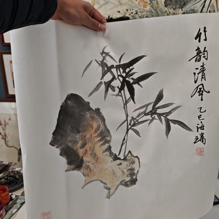 国画贾海瑞老师现场定制