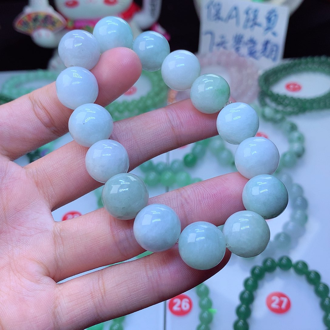 翡翠毛衣链未镶嵌