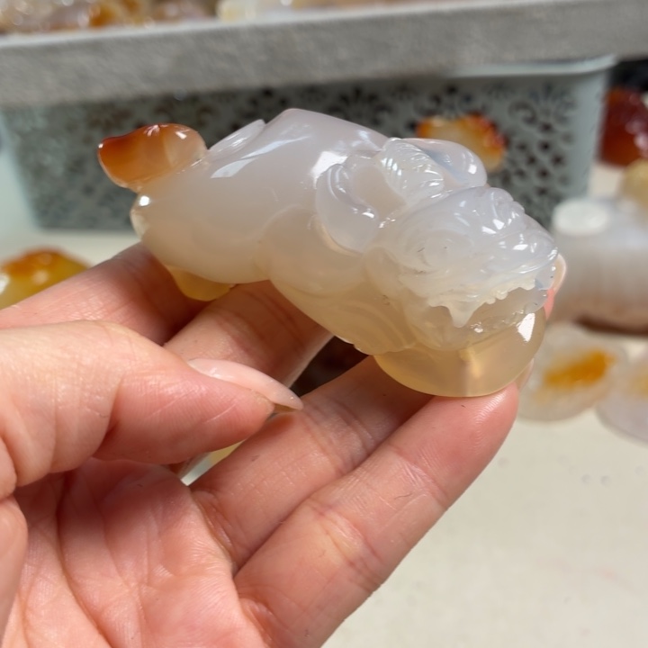 玛瑙/玉髓未镶嵌吊坠(不含链)