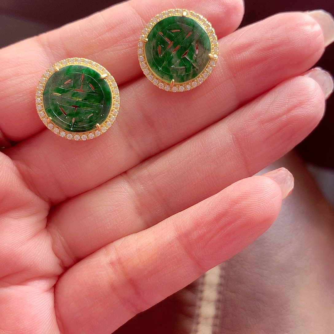 翡翠颈饰银S925镶嵌翡翠