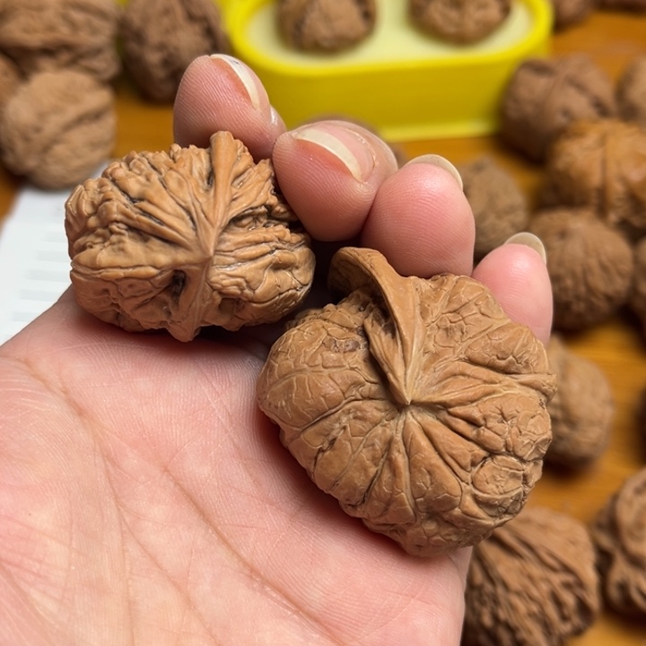 文玩核桃把件两个异性