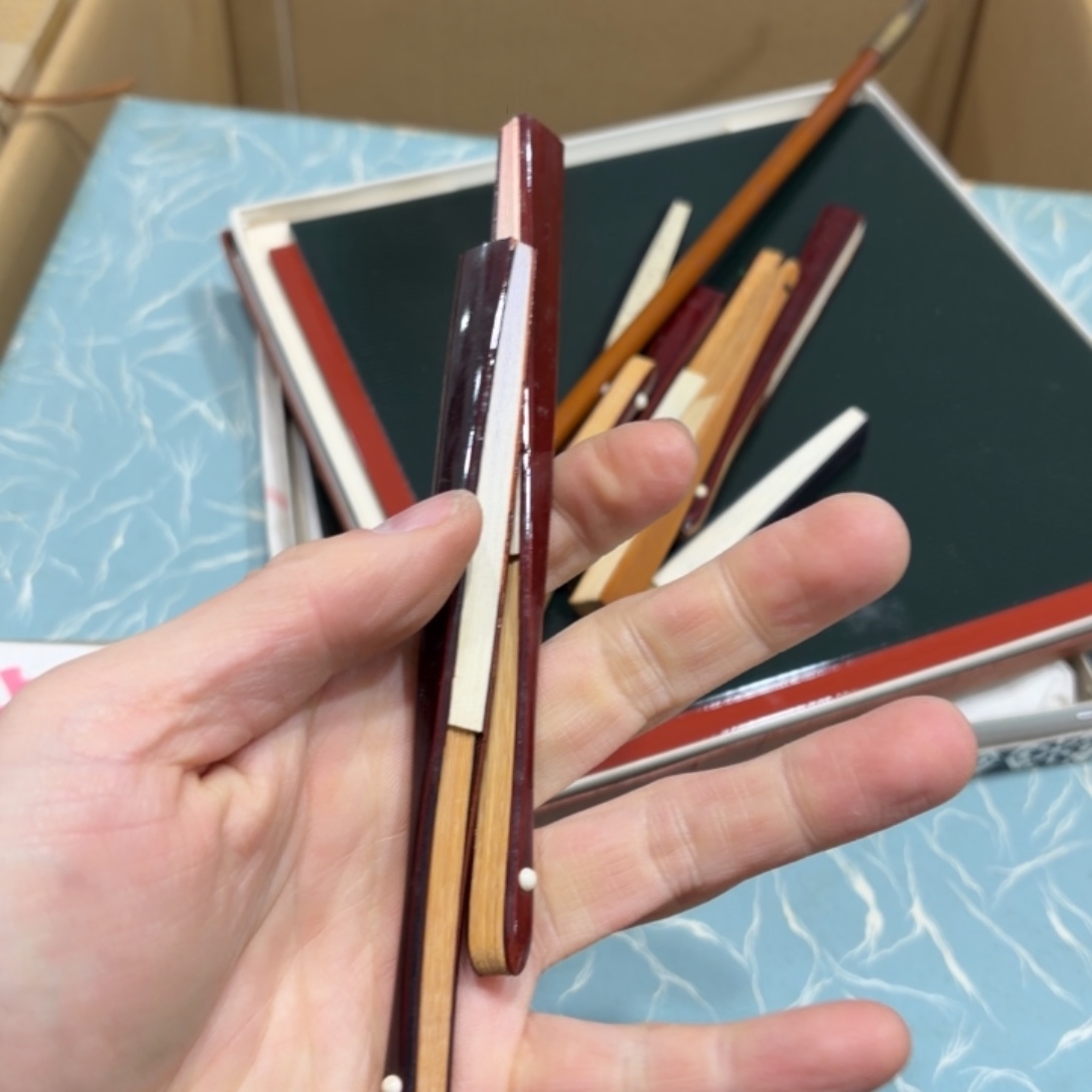 悟***乐扇子般若中古美术工艺品