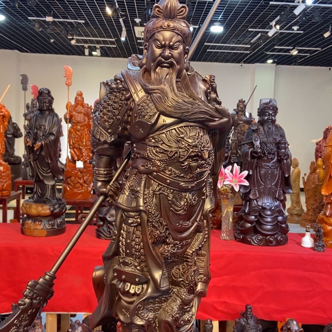 妞***父风车木（黑檀木）黑檀木关二爷