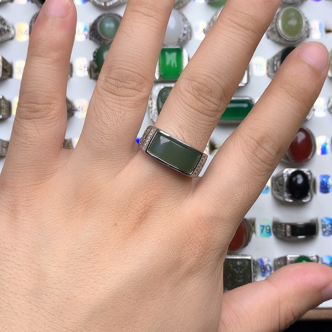 合金戒指和田玉88