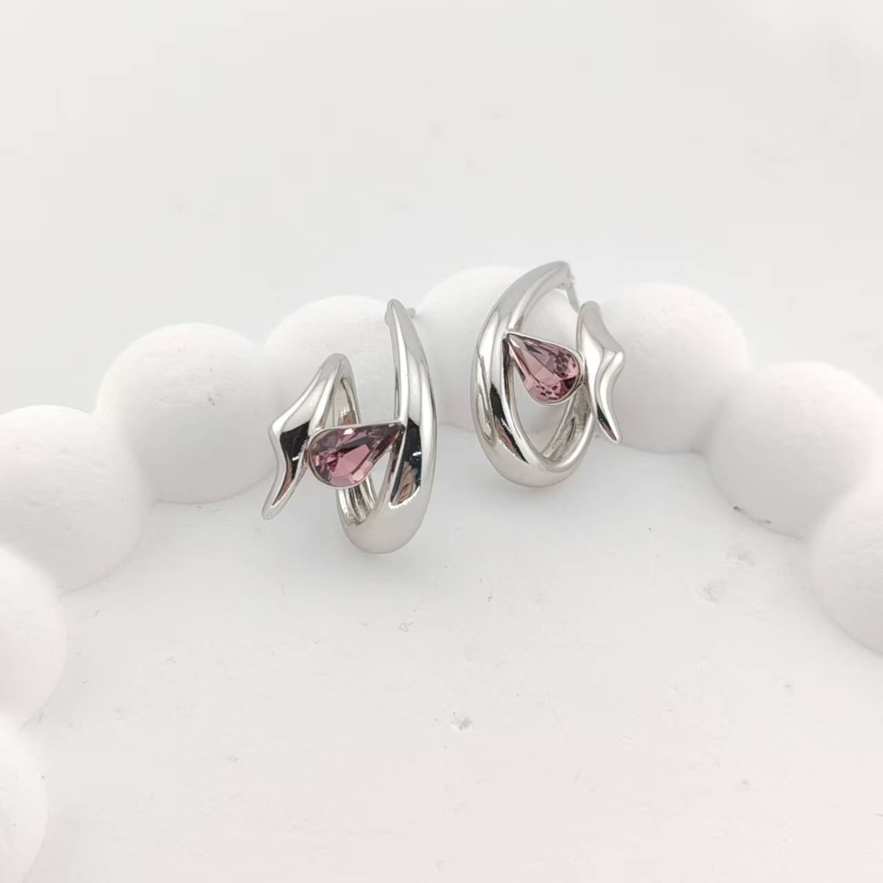 XUPING/旭平首饰 合金仿水晶耳饰 【潘生福利】百搭GDD X000940039