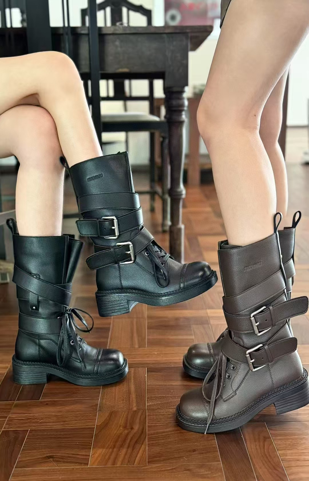 （蓉姐专属）Q新款韩版欧范儿中筒靴子23361