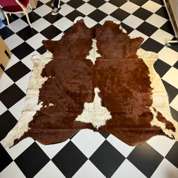 【本尼家】F03 250x220cm专拍牛皮地毯家用轻奢手工