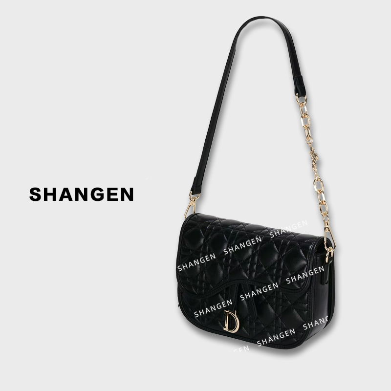 【云云甄选】GQ-27031-黑色-RAIN.CUN轻奢小众时尚女士包21*7*15