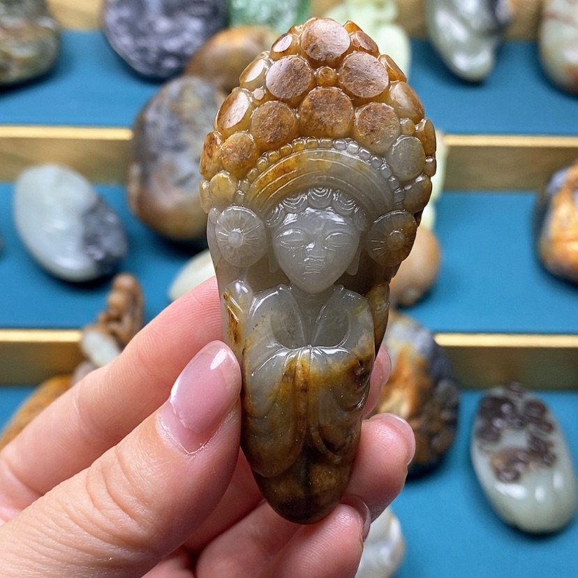 【闪购商品】未镶嵌和田玉把件凌****粥