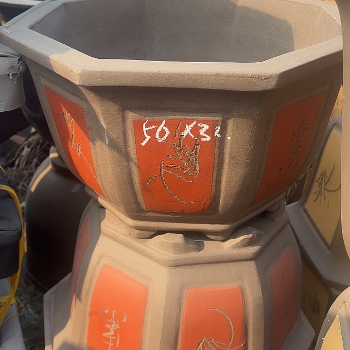 紫砂花盆口56高32