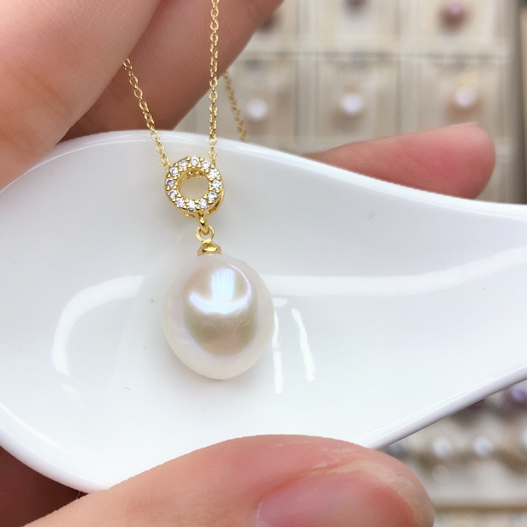 淡水珍珠颈饰合金