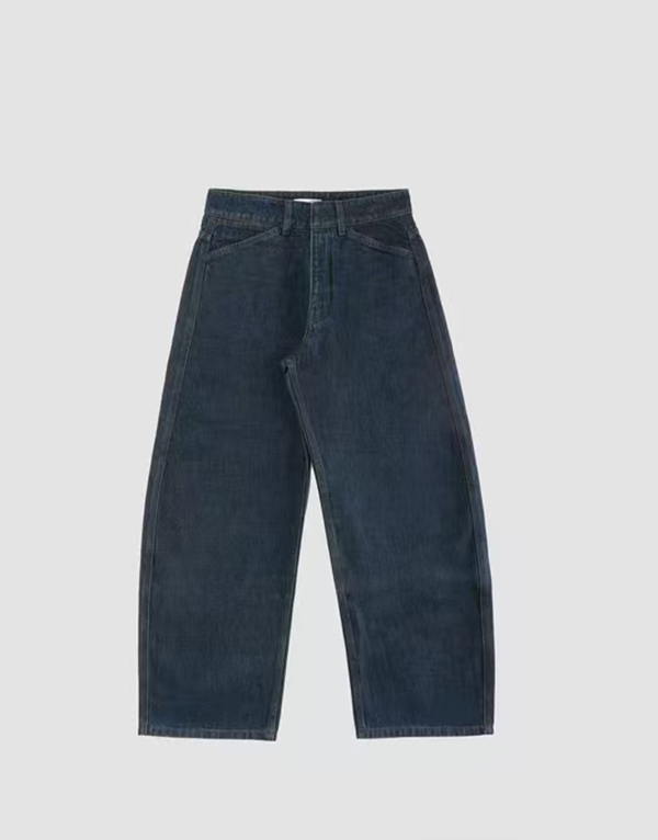 【晴川】复古原色弯刀牛仔裤