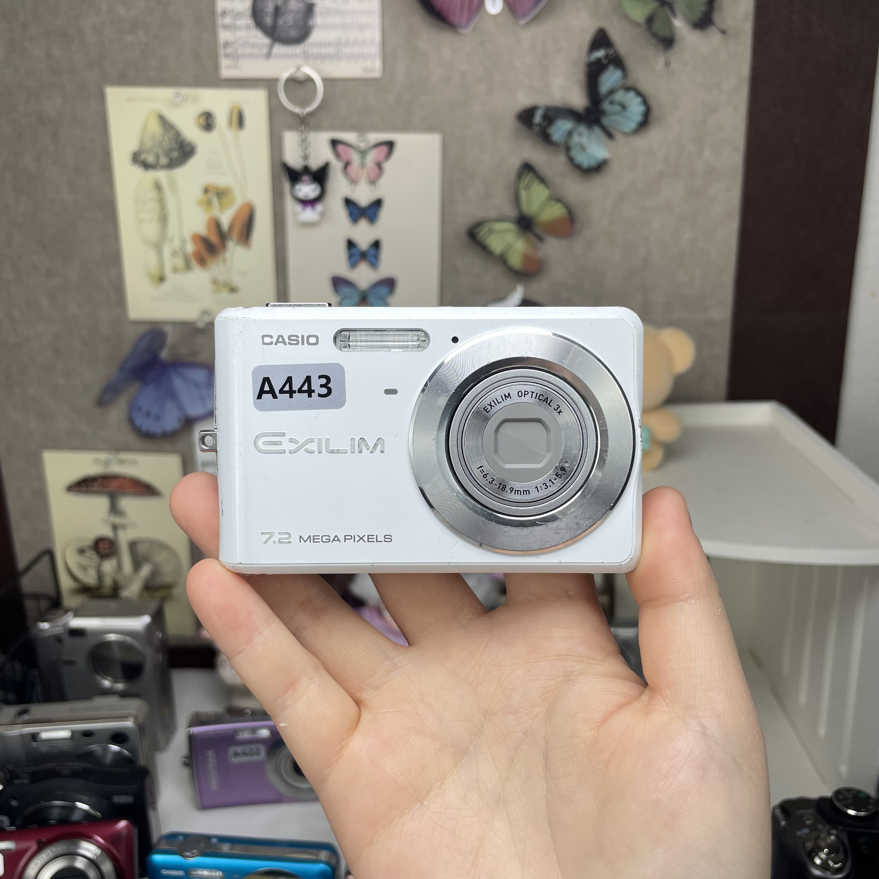 9新 Casio/卡西欧 卡西欧z77奶油白 功能正常 配件齐全