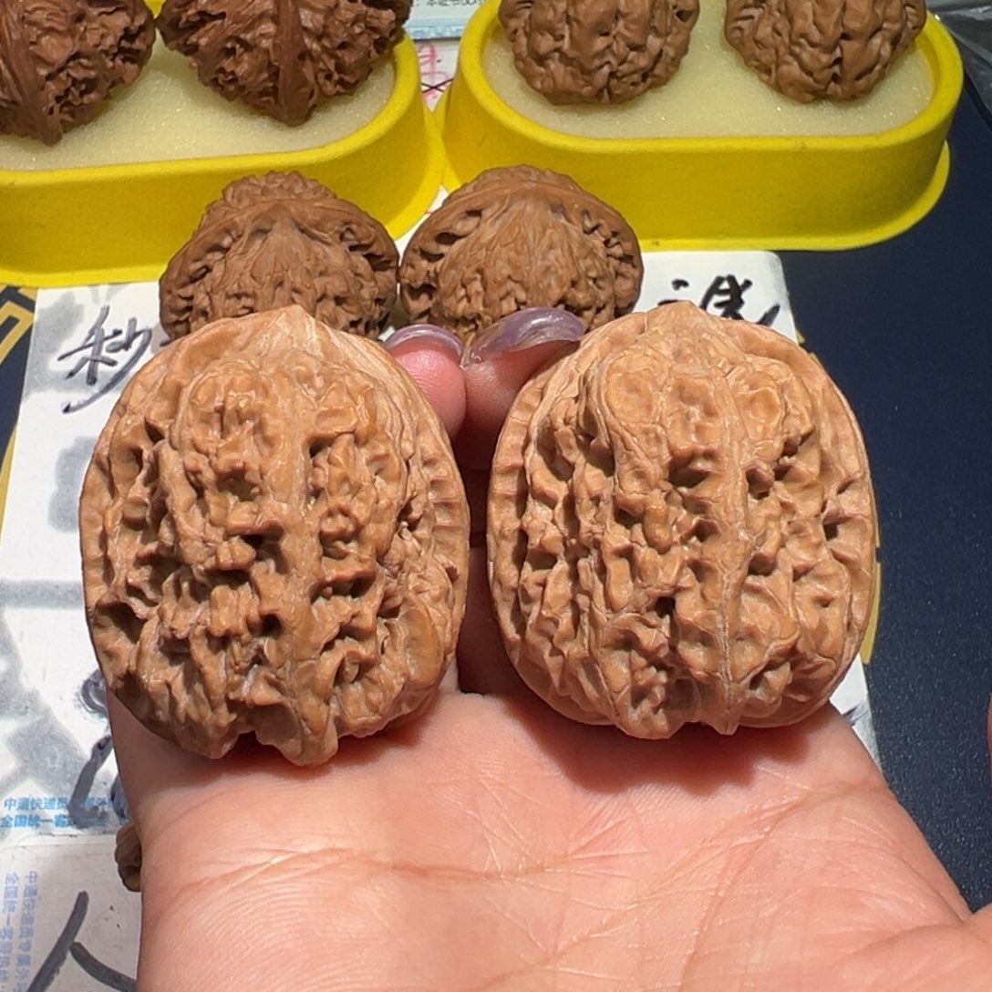 文玩核桃把件将军膀36➕