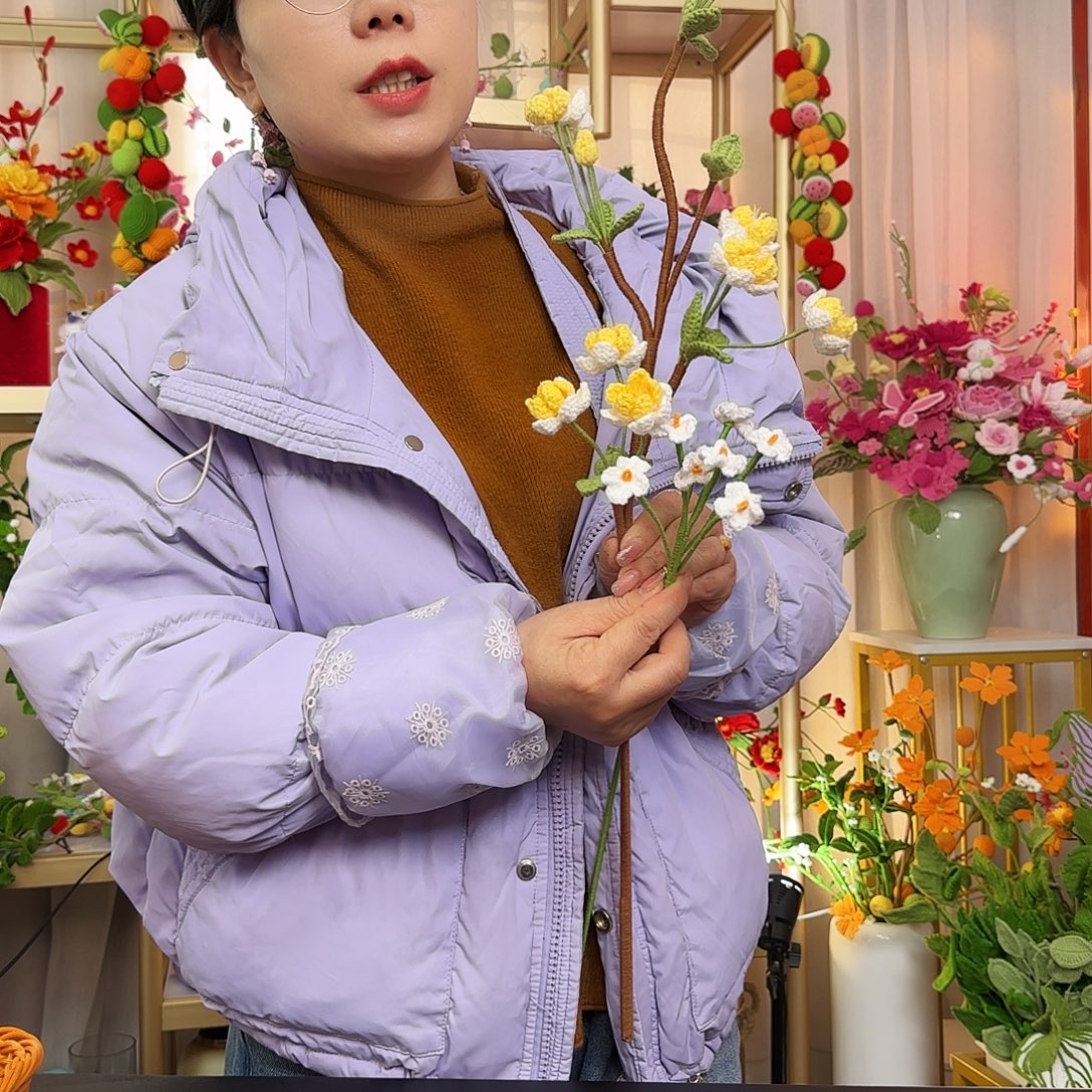 手工钩织设计花束