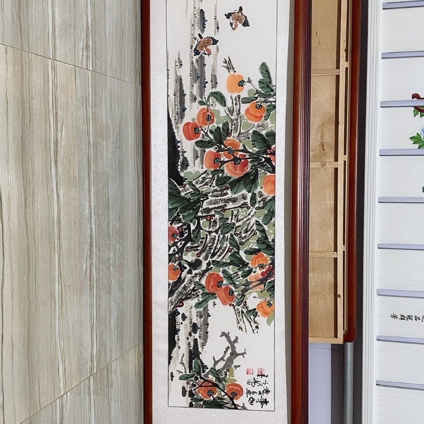 【闪购商品】国画书画作品带框165×50