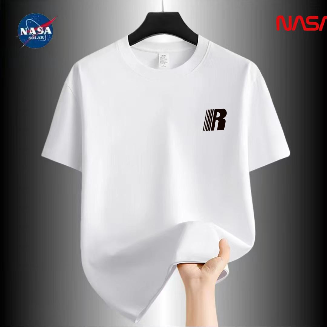 NASA联名纯棉夏季圆领短袖T恤微宽松时尚男女同款休闲百搭04