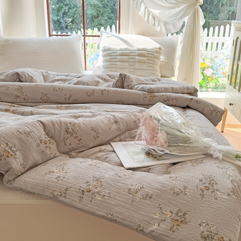 1.8米A类双层纱大豆被春秋被冬被空调被夏凉被学生宿舍被芯可水洗