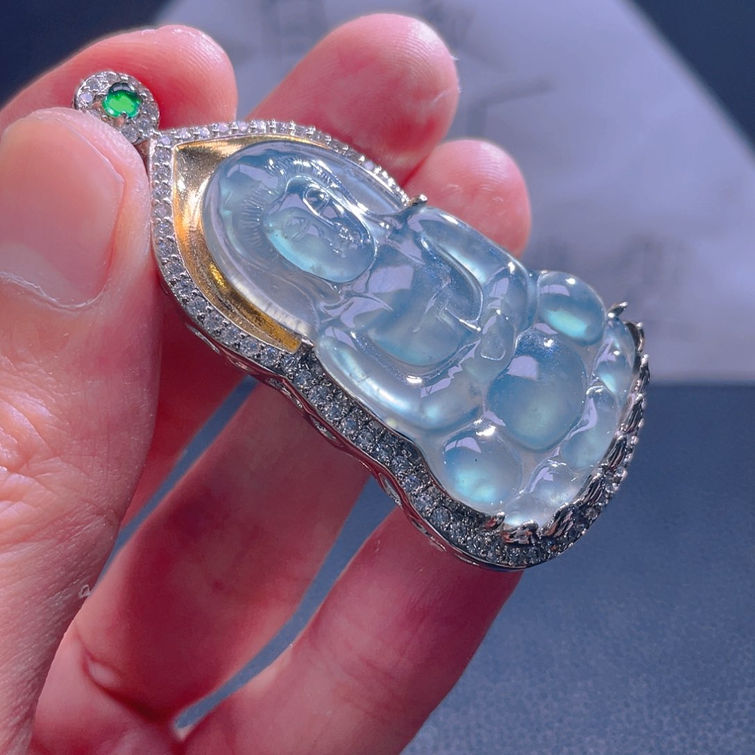 翡翠未镶嵌吊坠(不含链)