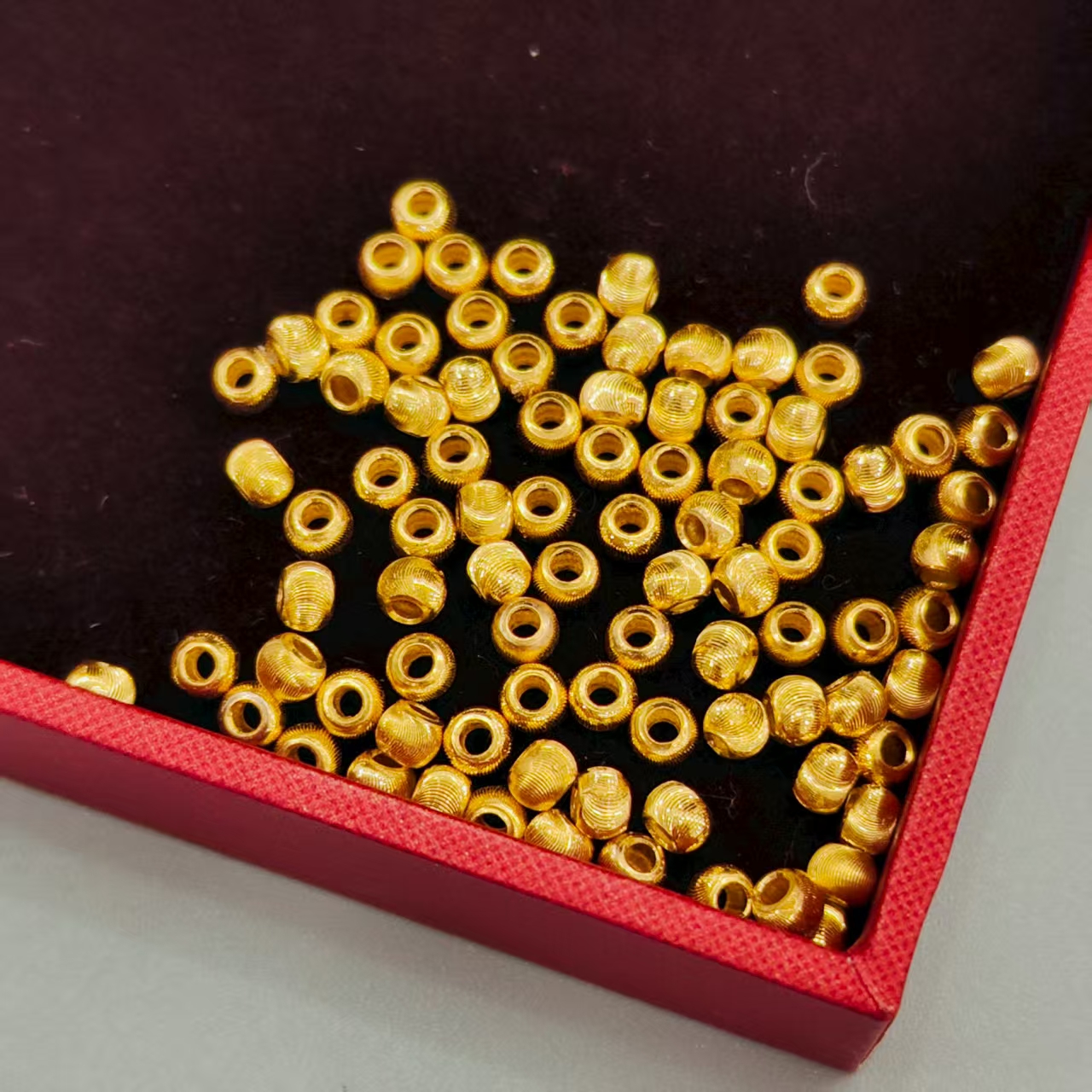 【拾宝古金】足金999黄金卡三猫眼珠精致配件