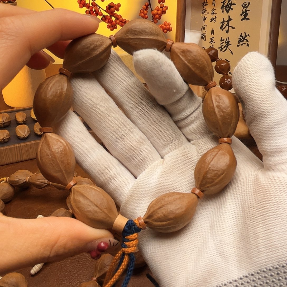 勇***版手串橄榄核梅林铁核18*27