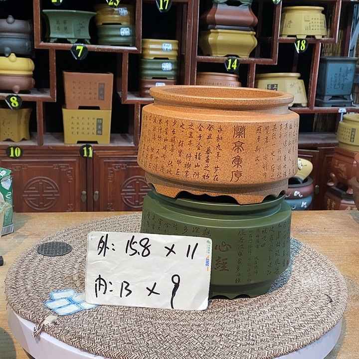 大***简紫砂花盆紫砂花盆