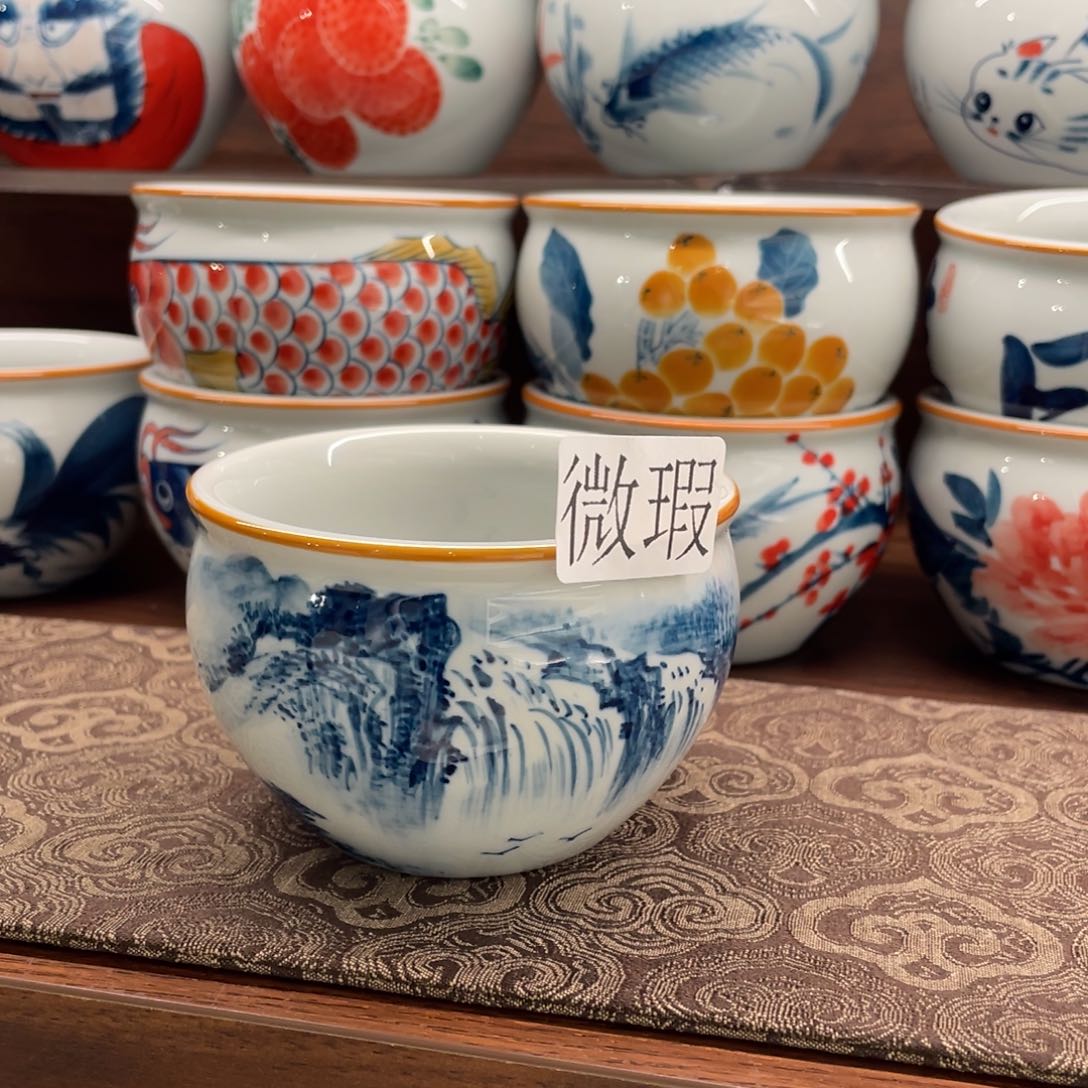 微瑕釉下彩纯手绘