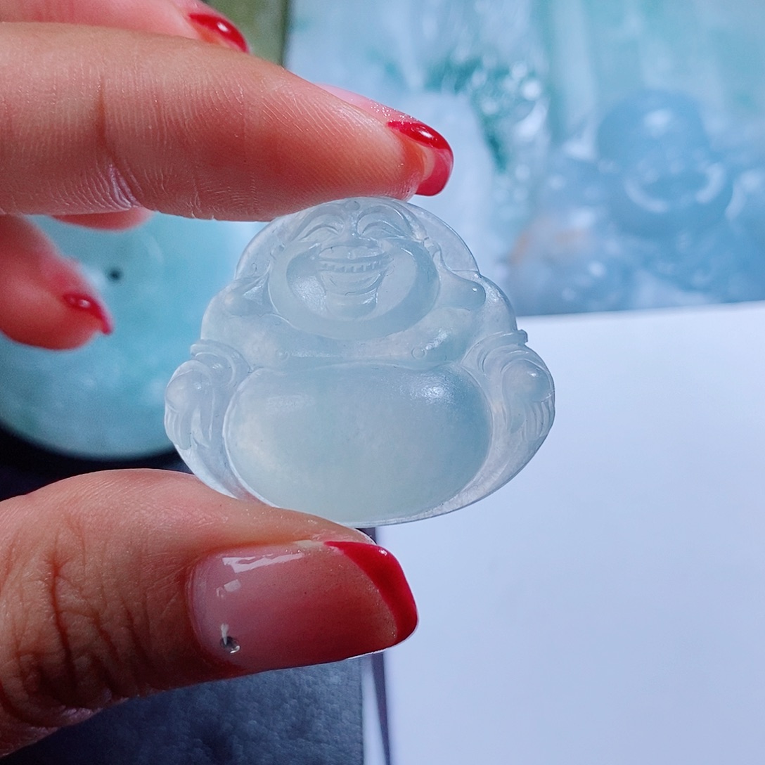 定制翡翠未镶嵌毛货不支持退换货，付款后确认抛光