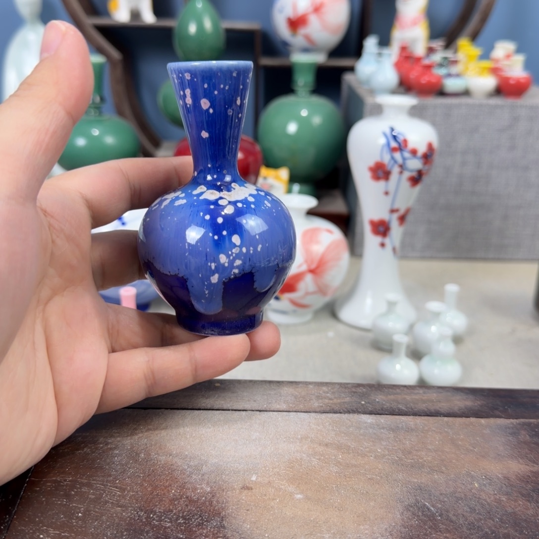 陶瓷手工小花器摆件