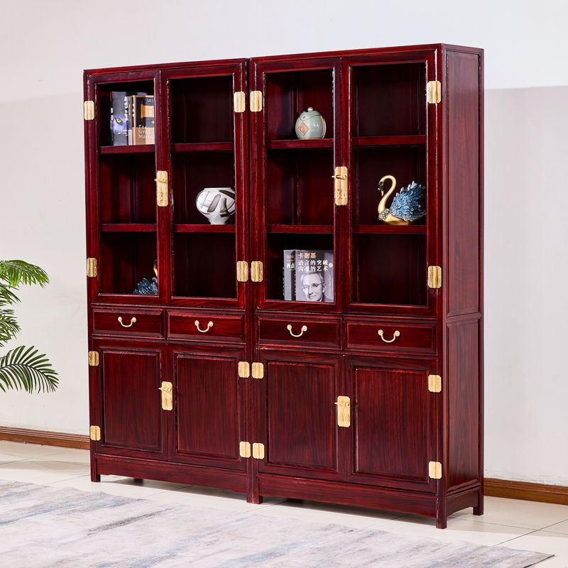 办公室全酸枝实木素面书柜