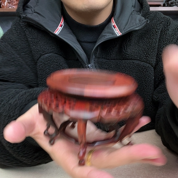 乌木类端景台小李子红木工艺品