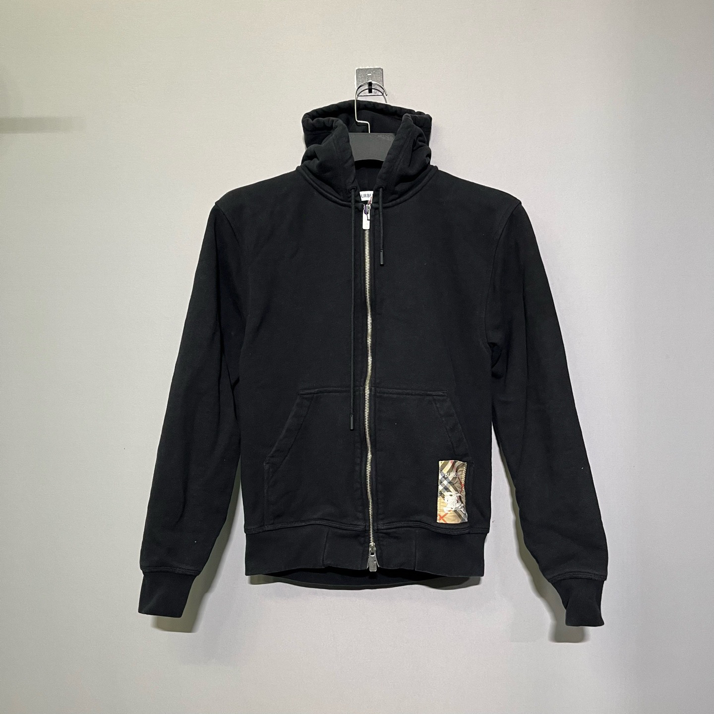 99新 BURBERRY/博柏利 新款黑色刺绣外套夹克 S码 价11200