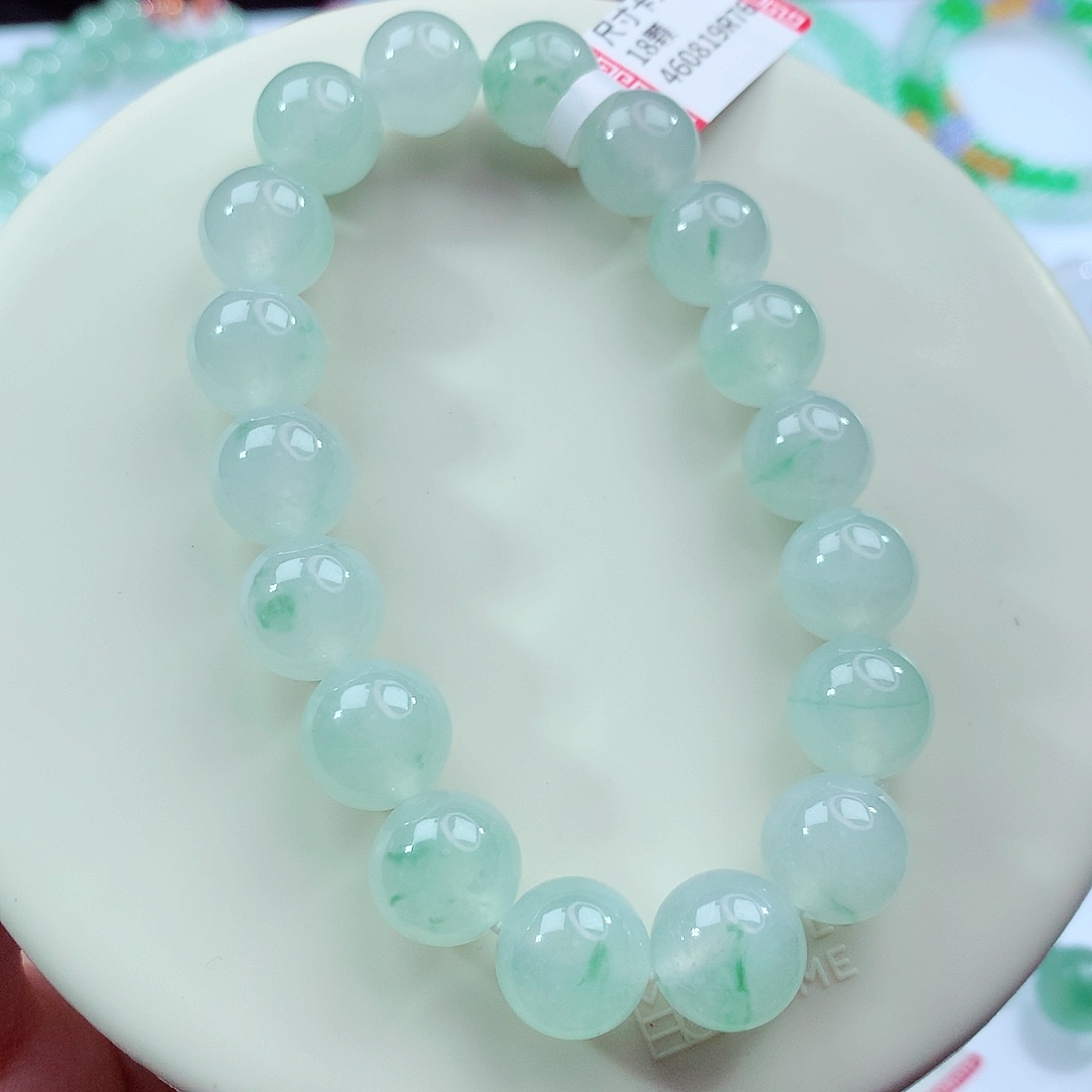 翡翠未镶嵌手链卡11.5