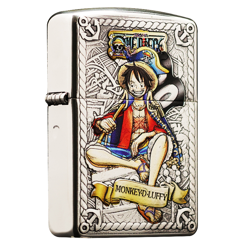 ZIPPO/之宝打火机【路飞】彩绘盔甲机原装正品煤油机DYJ1
