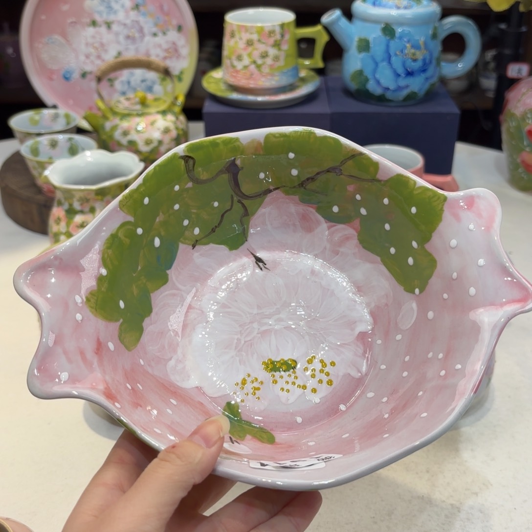 景德镇手绘高温釉下彩陶瓷茶具