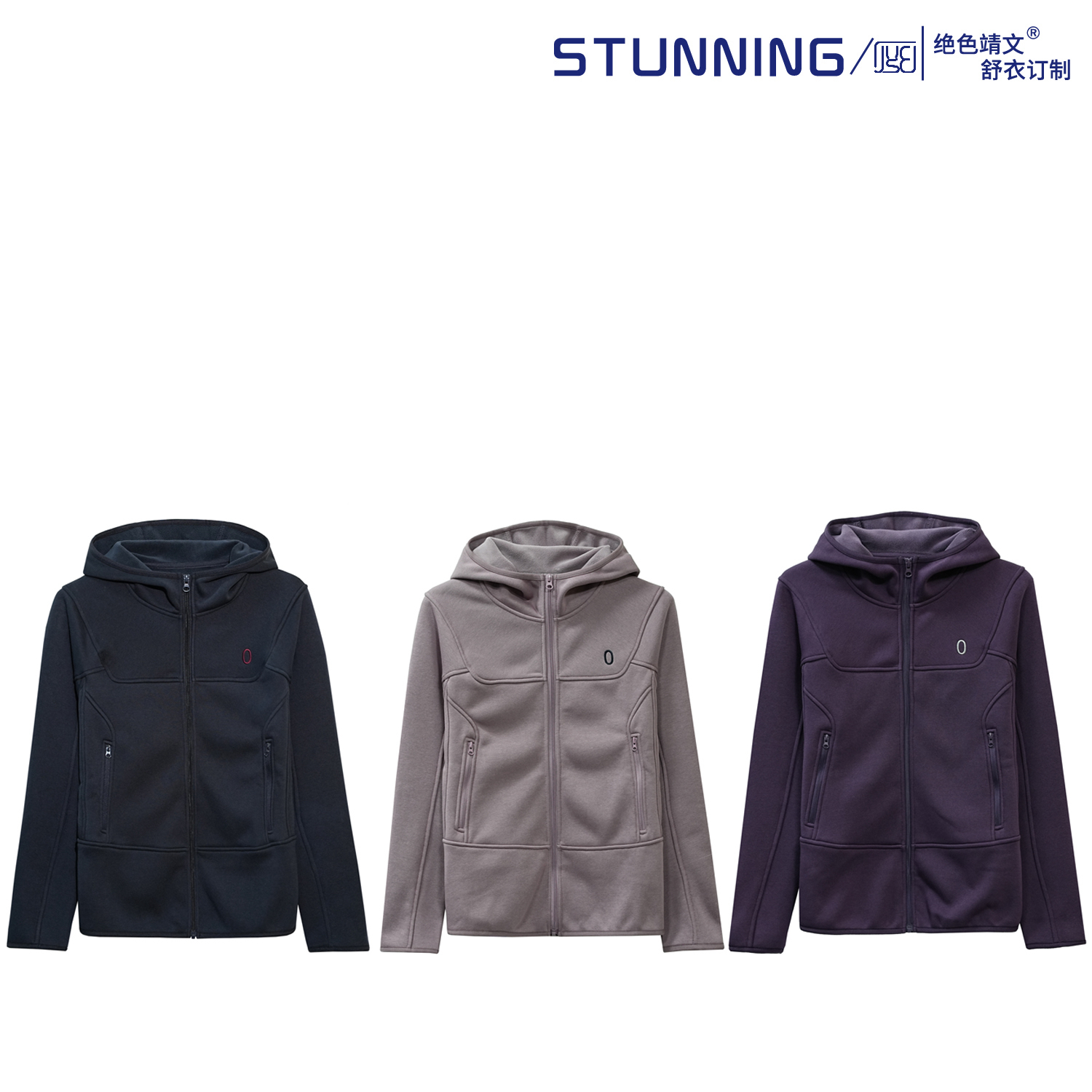 STUNNING JW/正品 25389 棉质拉绒连帽开衫外套（福利不退换）