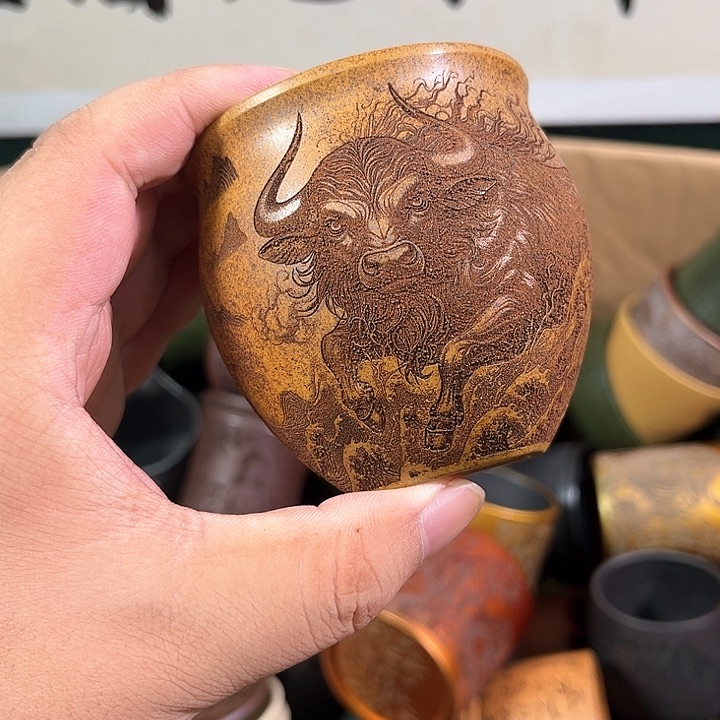 茶杯紫砂全手工紫砂主人杯