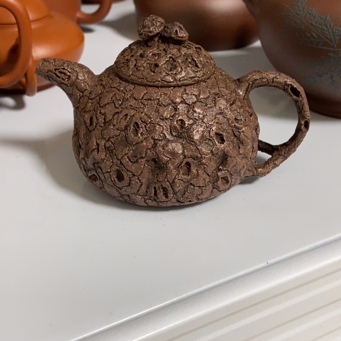 紫砂茶壶熊****正供春全手130毫升