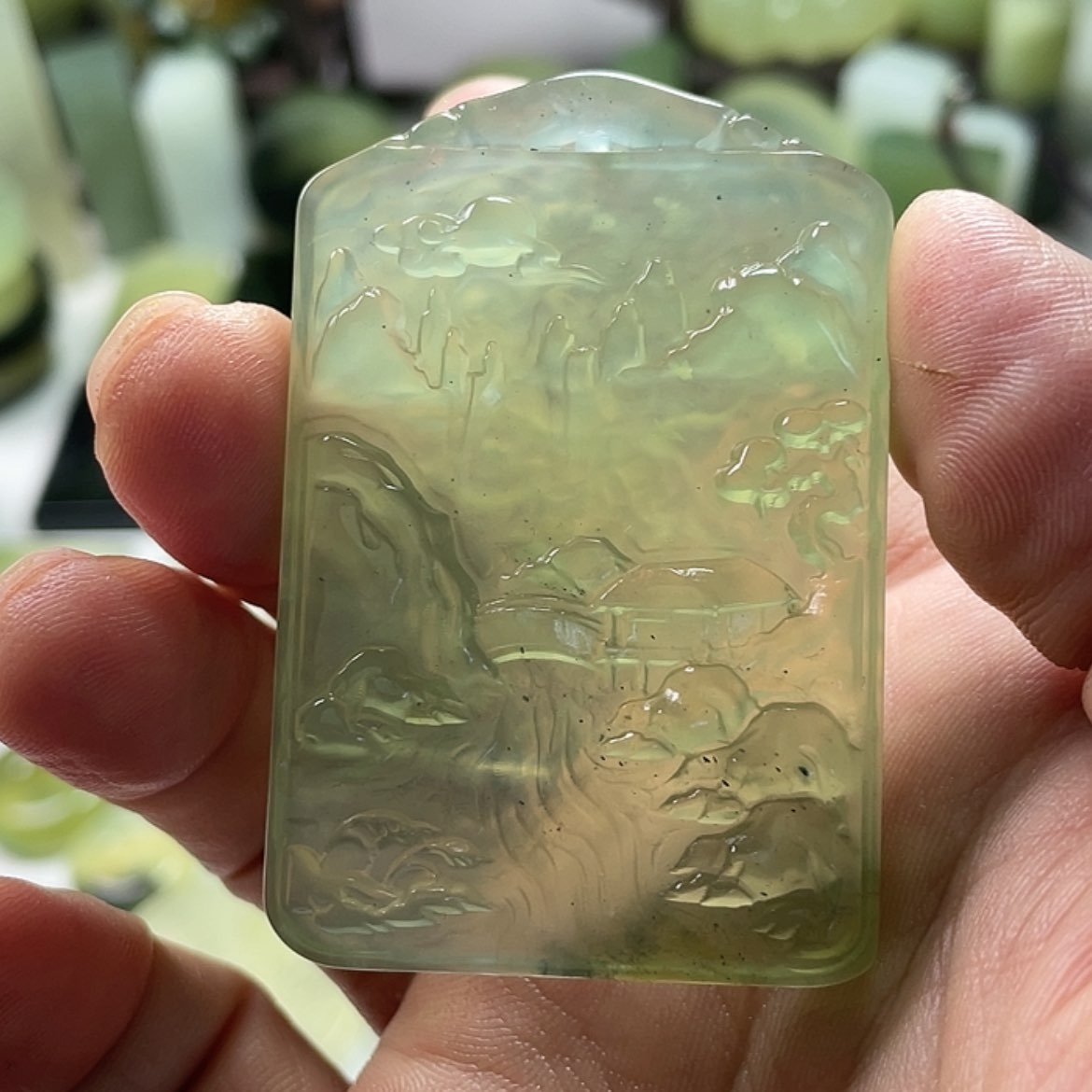 【闪购商品】岫玉挂件未镶嵌中国四大名玉岫玉