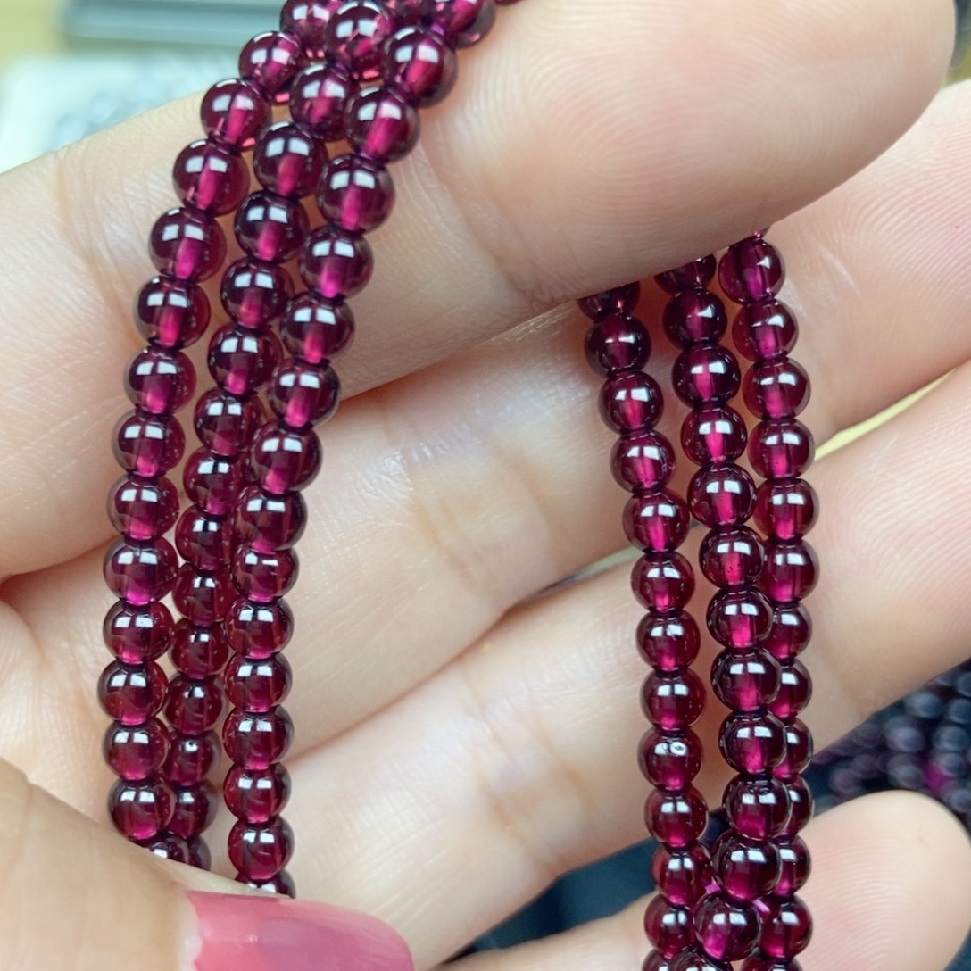 未镶嵌手链石榴石