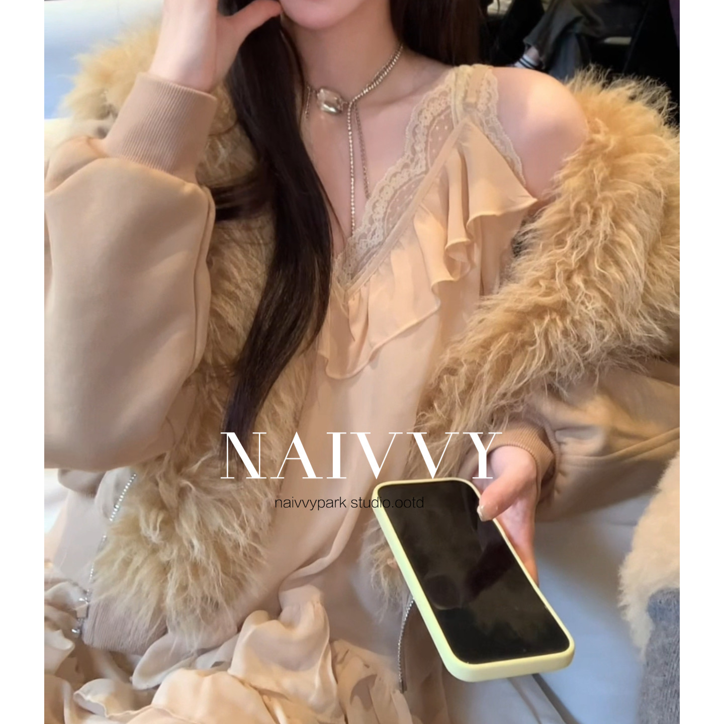 俏俏专属【松茶可可】韩系温柔设计感气质法式仙气内搭裙