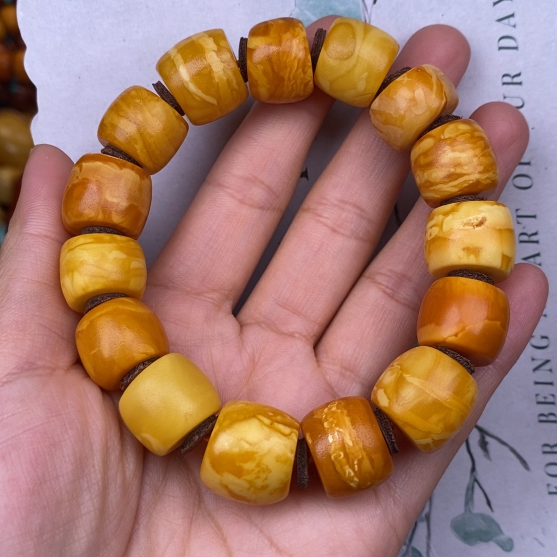 蜜蜡裸石未镶嵌心****航蜜蜡