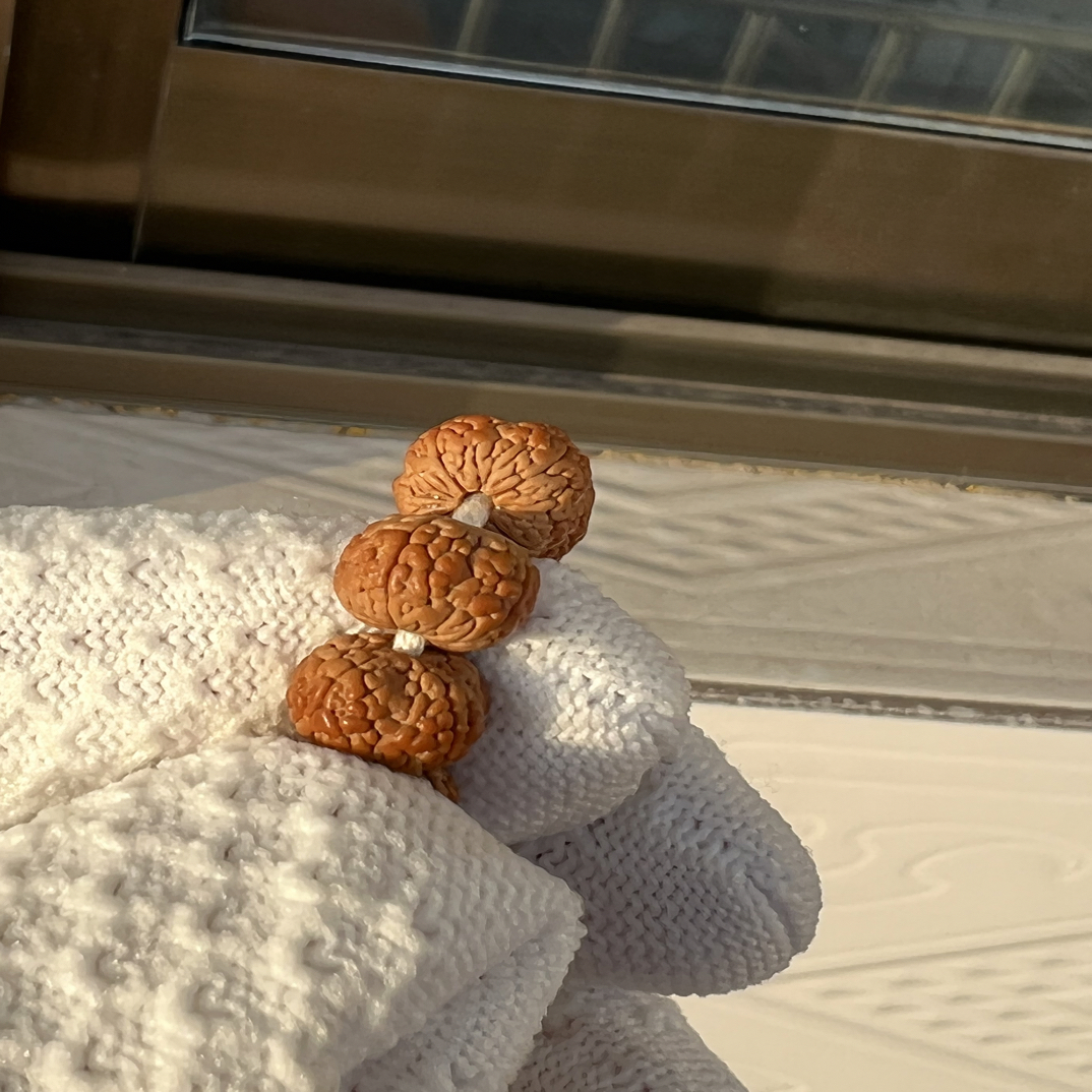 四瓣飞碟毒药龙鳞王手持小金刚，尺寸10mm，原皮原色，下水精挑