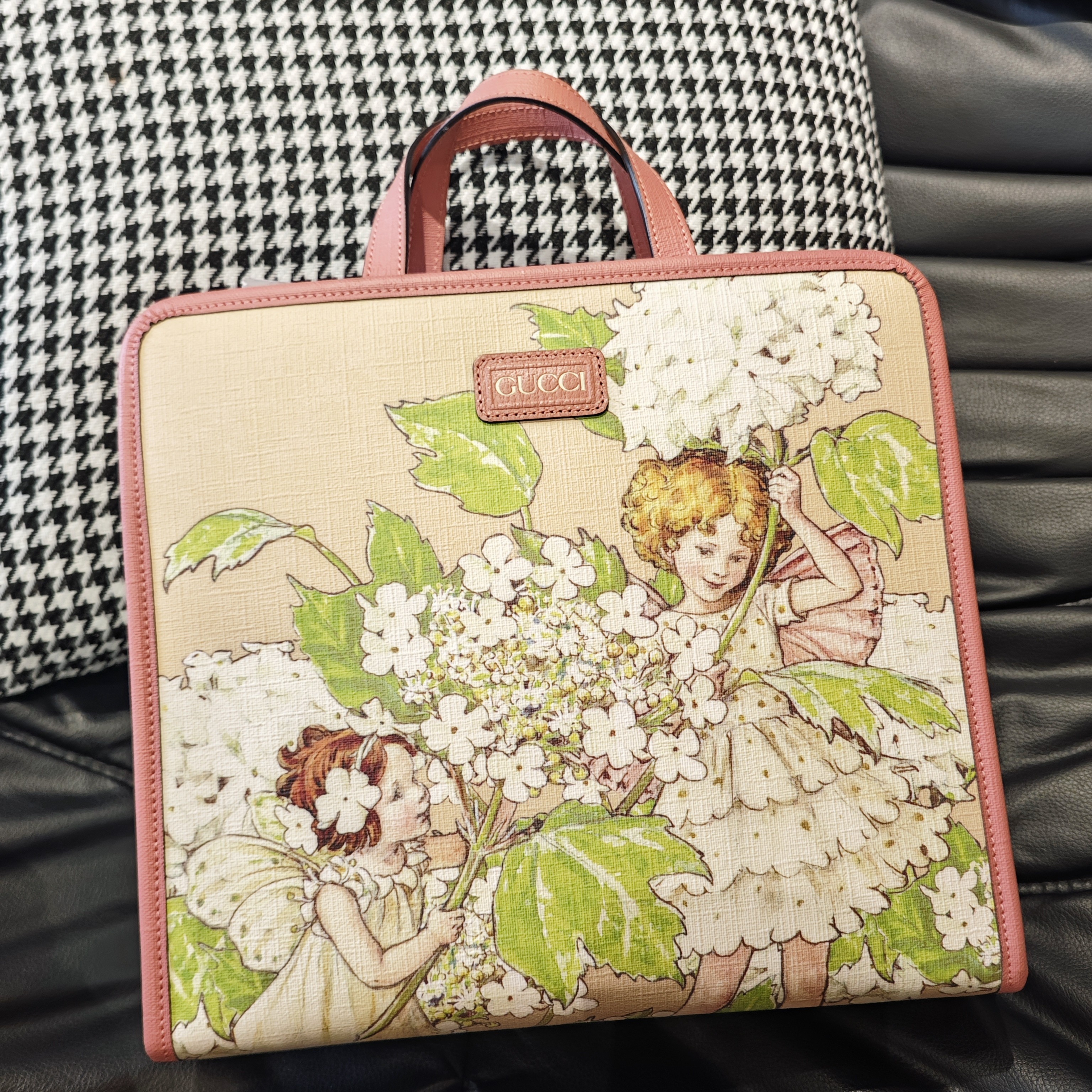 99新 GUCCI/古驰 奢品阁/古驰/树仙子印花托特