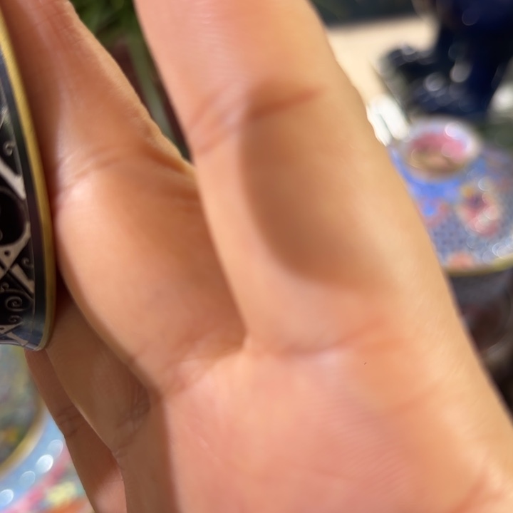 摆件陶手工手绘苗金单杯