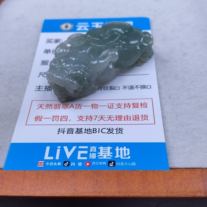 翡翠未镶嵌颈饰多人貔貅