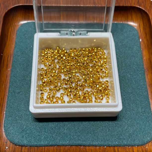 足金999素金5D硬金2mm蹦迪珠（此订单发15个）