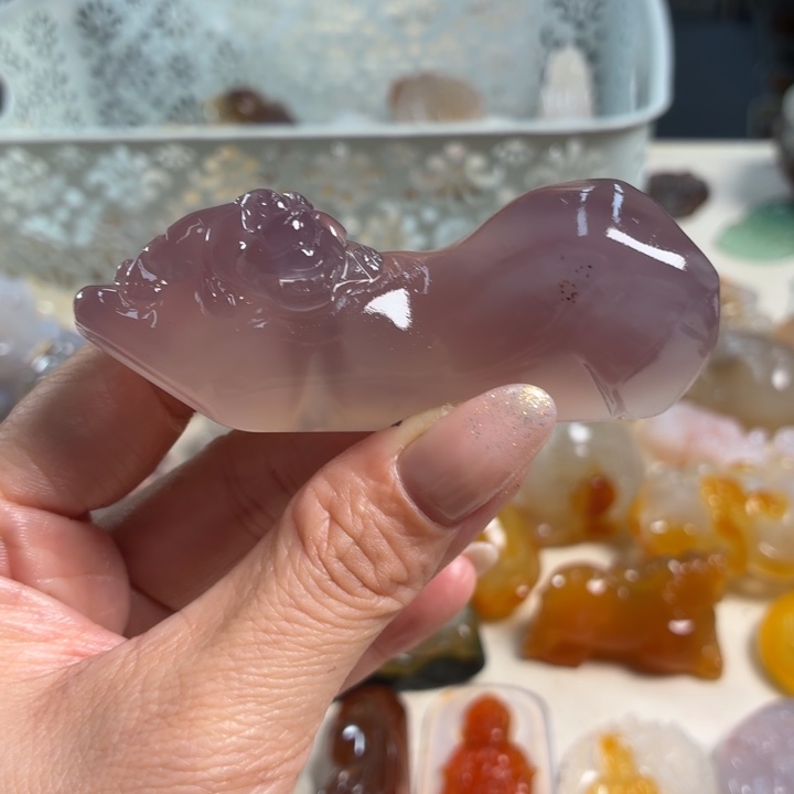 玛瑙/玉髓未镶嵌吊坠(不含链)